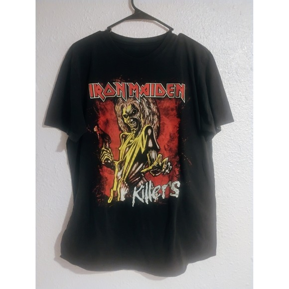 Other - Rare Iron Maiden Eddie Front graphic Tshirt Killers Album Black Short sleeve Lrg